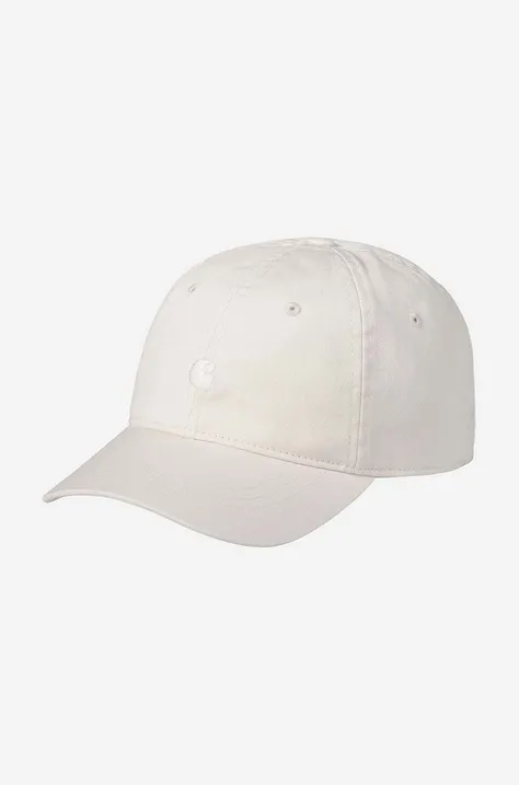 Хлопковая кепка Carhartt WIP Madison Logo Cap с аппликацией I023750-WALL