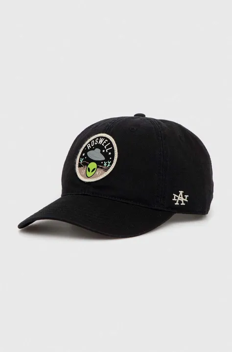 Βαμβακερό καπέλο του μπέιζμπολ American Needle Roswell New Mexico χρώμα: μαύρο