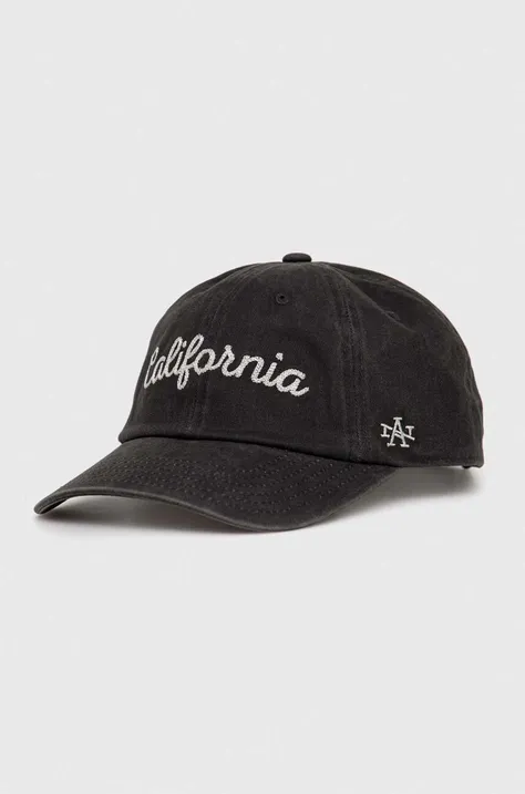Βαμβακερό καπέλο του μπέιζμπολ American Needle California χρώμα: μαύρο