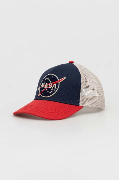 Kšiltovka American Needle NASA tmavomodrá barva, vzorovaná
