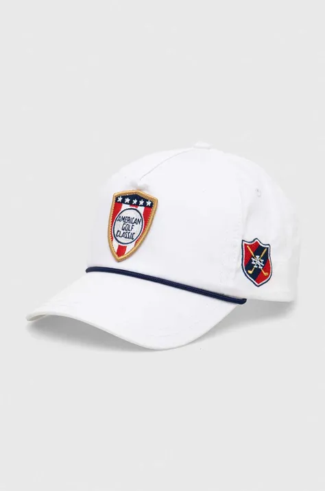 Pamučna kapa sa šiltom American Needle American Golf Classic boja: bijela, s aplikacijom