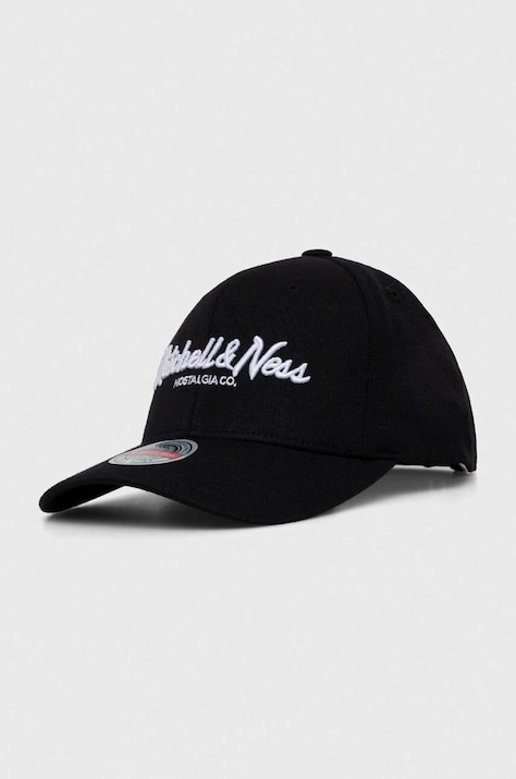 Mitchell&Ness șapcă din amestec de lână culoarea negru, cu imprimeu