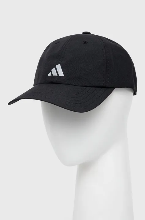 Kapa sa šiltom adidas Performance Running Essentials boja: crna, s tiskom