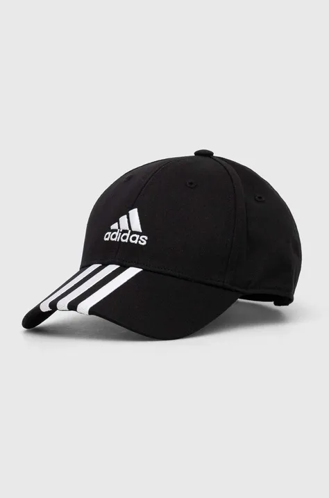 Βαμβακερό καπέλο του μπέιζμπολ adidas Performance χρώμα: μαύρο
