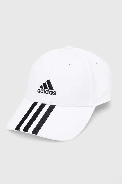adidas Performance czapka z daszkiem kolor biały z aplikacją