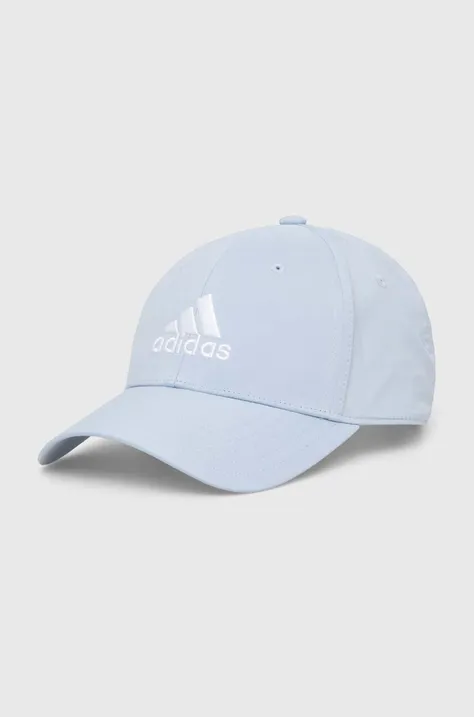 adidas Performance czapka z daszkiem kolor niebieski z aplikacją