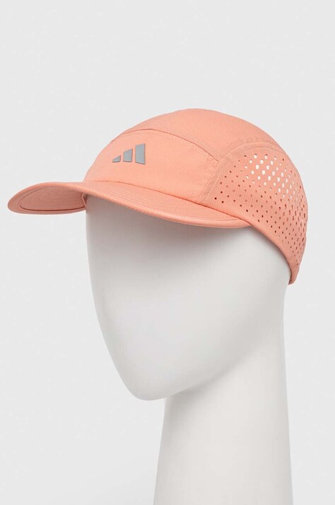 adidas Performance sapca culoarea portocaliu, neted