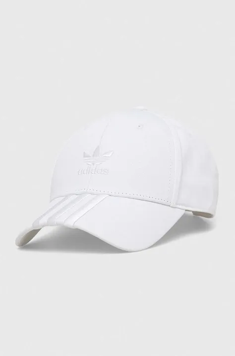 adidas Originals czapka z daszkiem kolor biały z aplikacją