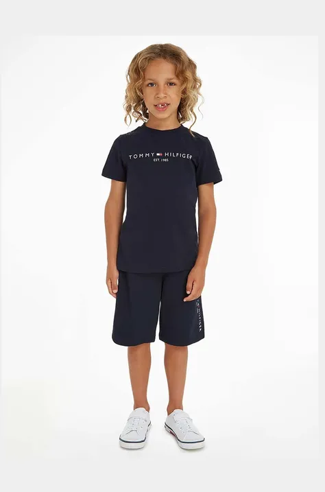 Παιδικό βαμβακερό σετ Tommy Hilfiger χρώμα: ναυτικό μπλε
