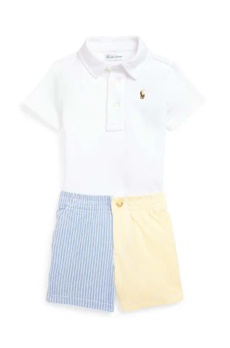 Σετ μωρού Polo Ralph Lauren χρώμα: άσπρο