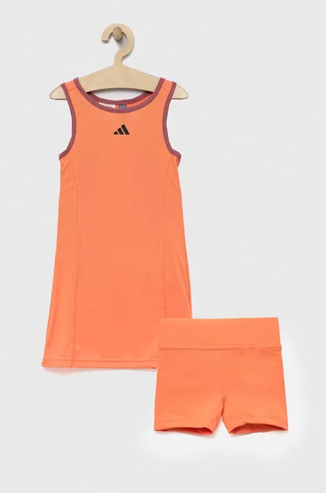Otroški komplet adidas Performance oranžna barva