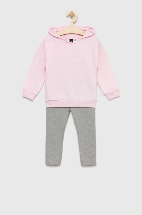 Adidas compleu copii IN G HOOD FL culoarea roz