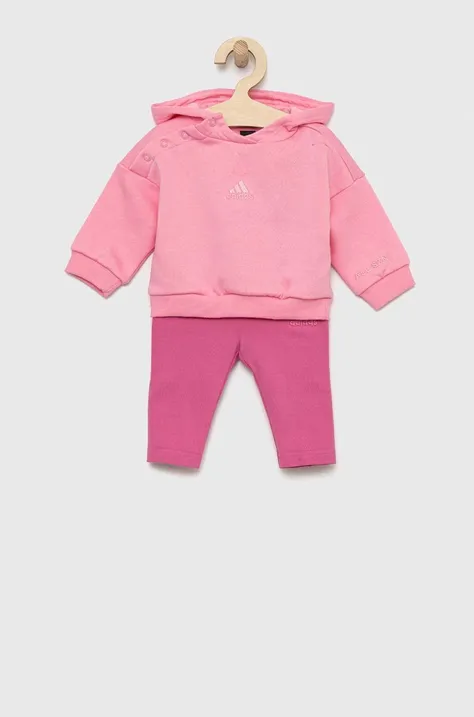Дитячий комплект adidas IN G HOOD FL колір фіолетовий