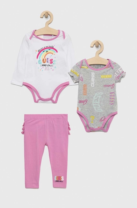 Komplet za bebe Guess boja: bijela