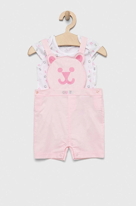 Guess compleu bebe culoarea roz