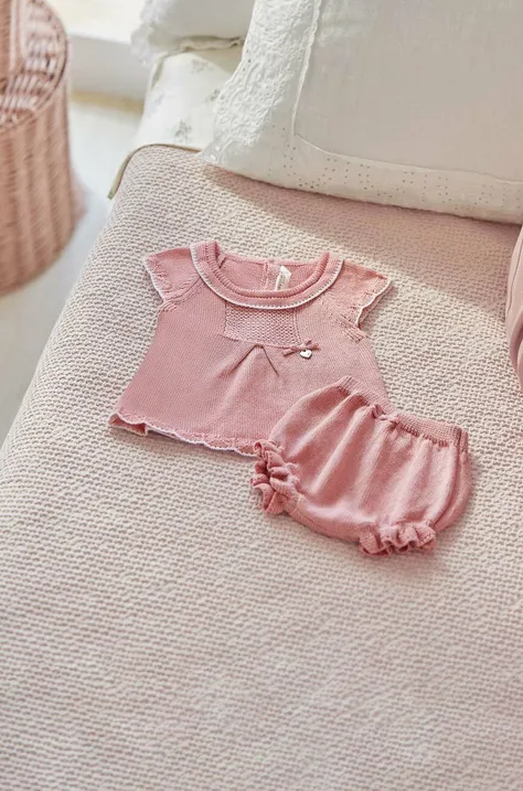 Mayoral Newborn komplet niemowlęcy kolor różowy