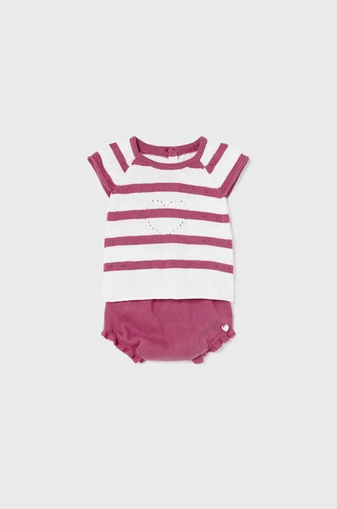 Mayoral Newborn compleu bebe culoarea violet