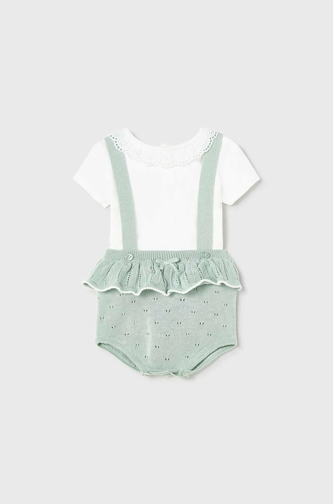 Mayoral Newborn compleu bebe culoarea verde