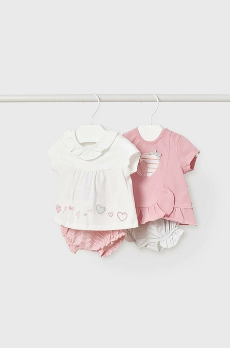 Σετ μωρού Mayoral Newborn 2-pack χρώμα: ροζ