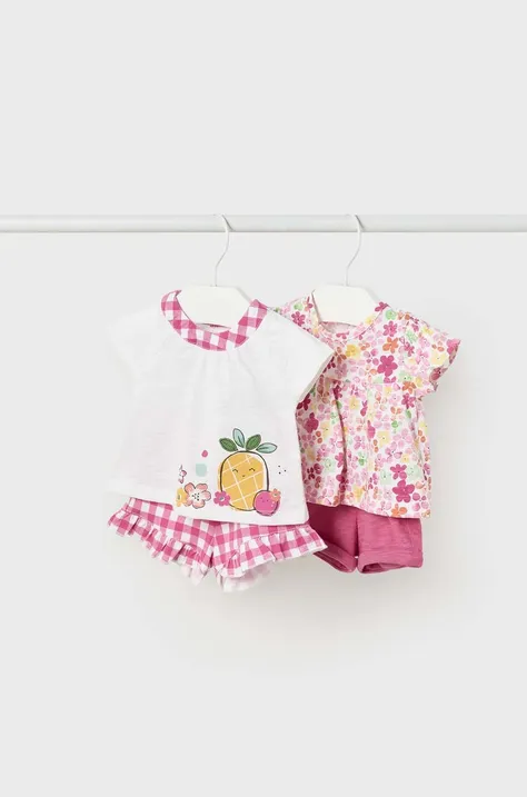 Комплект для немовлят Mayoral Newborn 2-pack колір рожевий