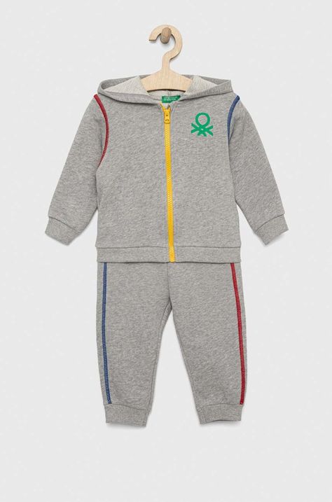 Дитячий бавовняний спортивний костюм United Colors of Benetton