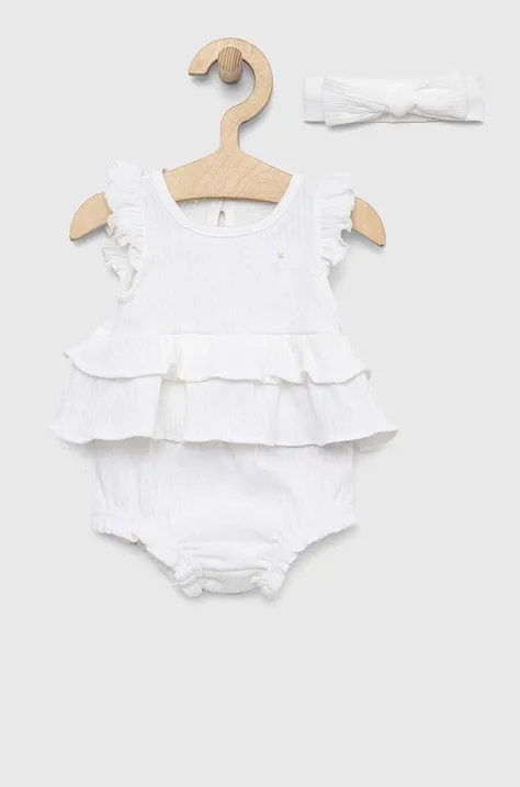 GAP komplet bawełniany niemowlęcy kolor biały