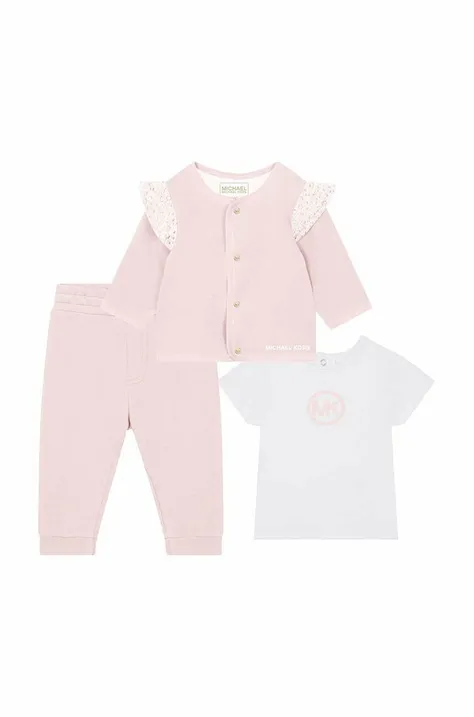 Комплект для немовлят Michael Kors колір рожевий