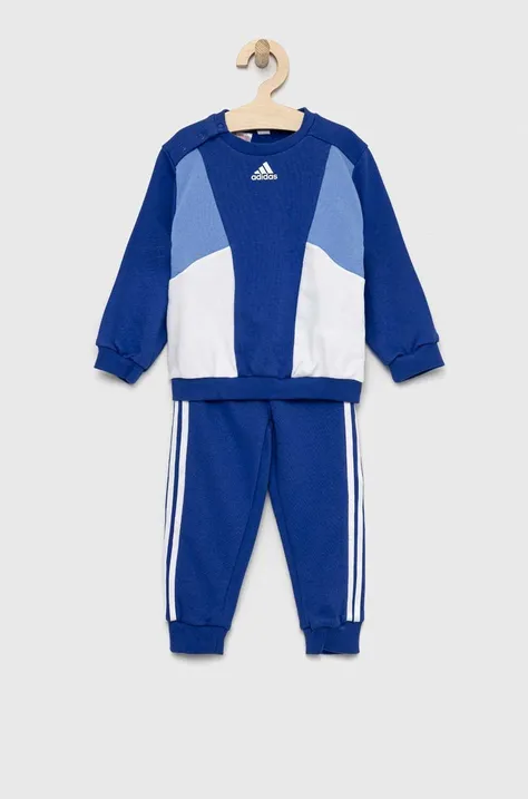 Детски комплект adidas I 3S CB FT JOG в синьо