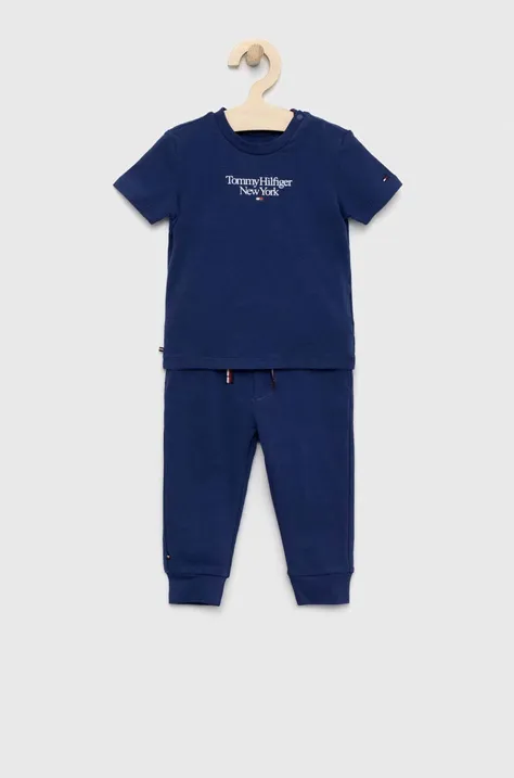 Σετ μωρού Tommy Hilfiger χρώμα: ναυτικό μπλε