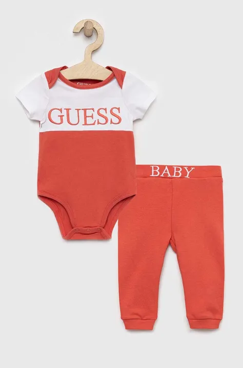 Komplet za dojenčka Guess rdeča barva