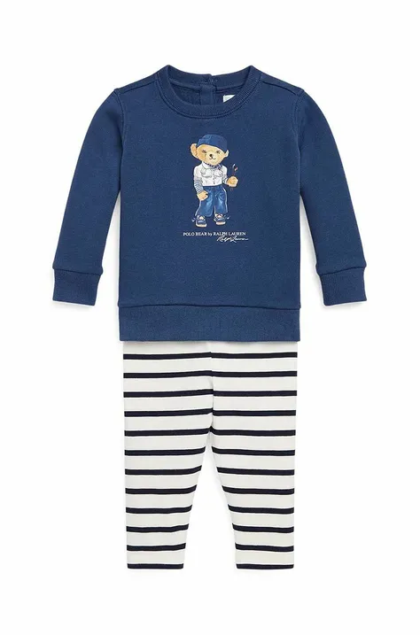 Σετ μωρού Polo Ralph Lauren χρώμα: ναυτικό μπλε