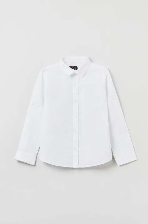 Παιδικό πουκάμισο OVS χρώμα: άσπρο