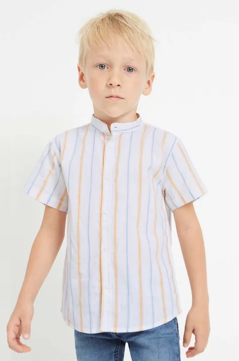 Detská košeľa Mayoral oranžová farba