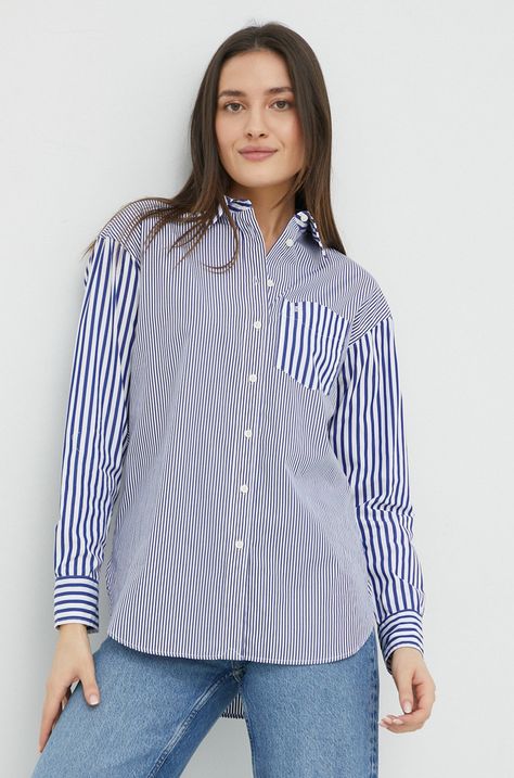 Βαμβακερό πουκάμισο Lauren Ralph Lauren