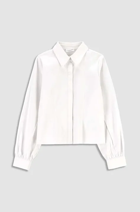 Дитяча бавовняна сорочка Coccodrillo колір білий