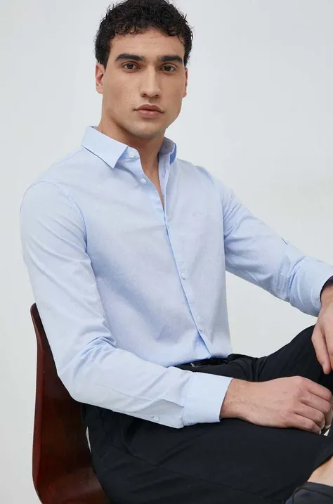 Bavlnená košeľa Armani Exchange pánska, regular, s klasickým golierom