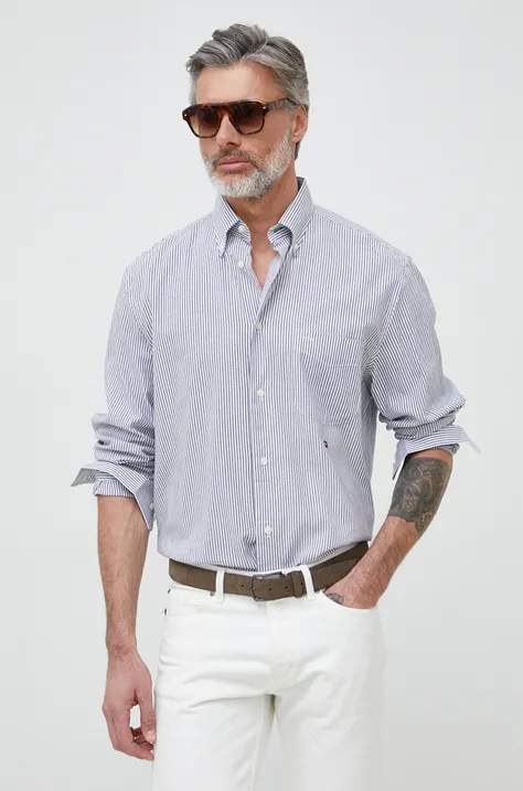 Рубашка Tommy Hilfiger x Shawn Mendes мужская цвет белый relaxed воротник button-down