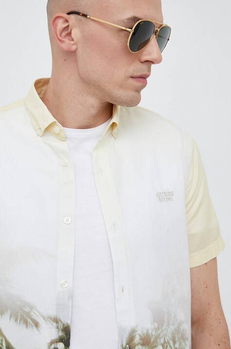 Guess camicia in cotone uomo