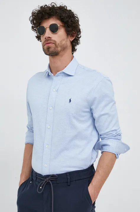 Pamučna košulja Polo Ralph Lauren za muškarce, regular, s klasičnim ovratnikom