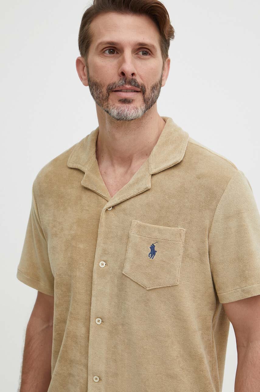 Camisa Cubavera Detalle Geométrico para Hombre Camisa Cubavera Detalle Geométrico para Hombre