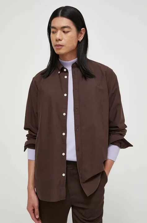 Košeľa Les Deux pánska, tyrkysová farba, regular, s golierom button-down, LDM410135