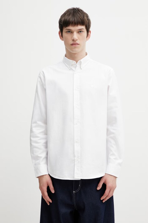 Carhartt WIP Shirt cotton Men's white plain