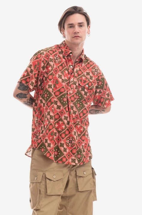 Pamučna košulja Engineered Garments za muškarce, regular, o button-down ovratnikom, 22S1A001-ET002