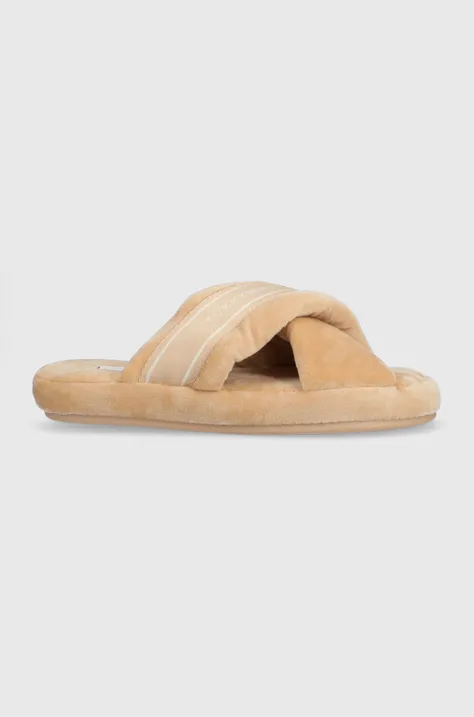 Copati Tommy Hilfiger Comfy Home Slippers With Straps bež barva