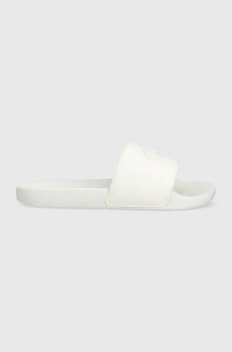 Calvin Klein papuci POOL SLIDE W/HW femei, culoarea alb, cu platforma, HW0HW01509