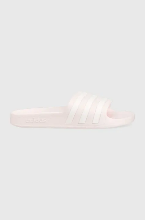 Παντόφλες adidas χρώμα: ροζ