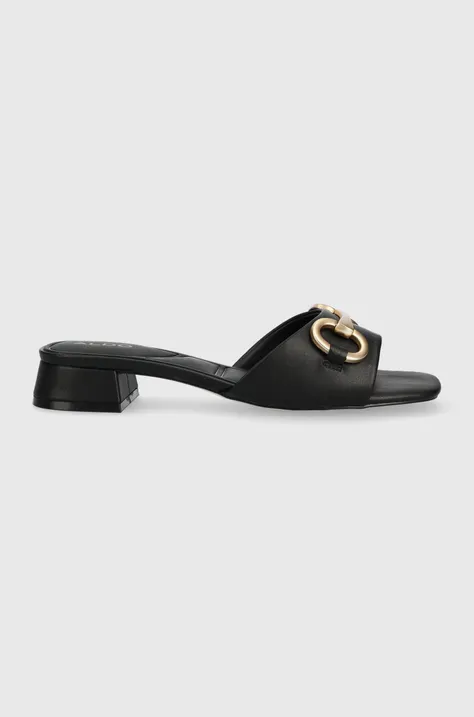 Pantofle Aldo Faiza dámské, černá barva, na podpatku, 13542970.FAIZA