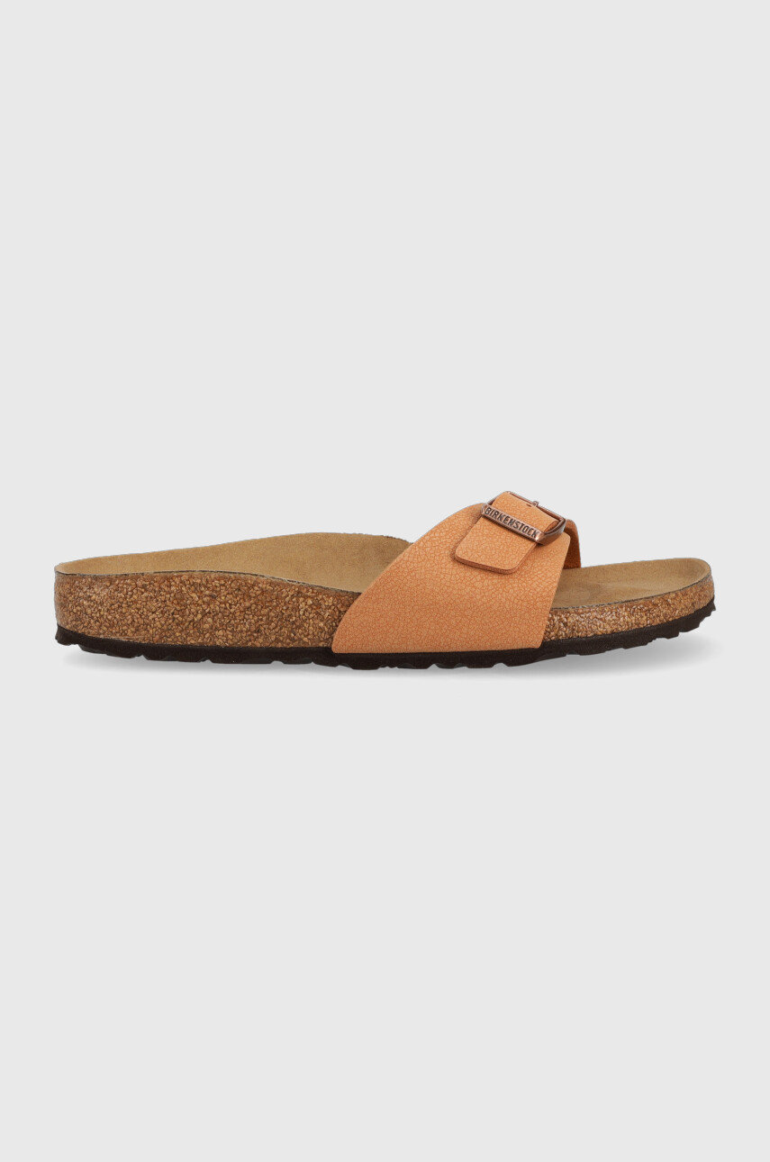 Birkenstock klapki MADRID BS damskie kolor brązowy