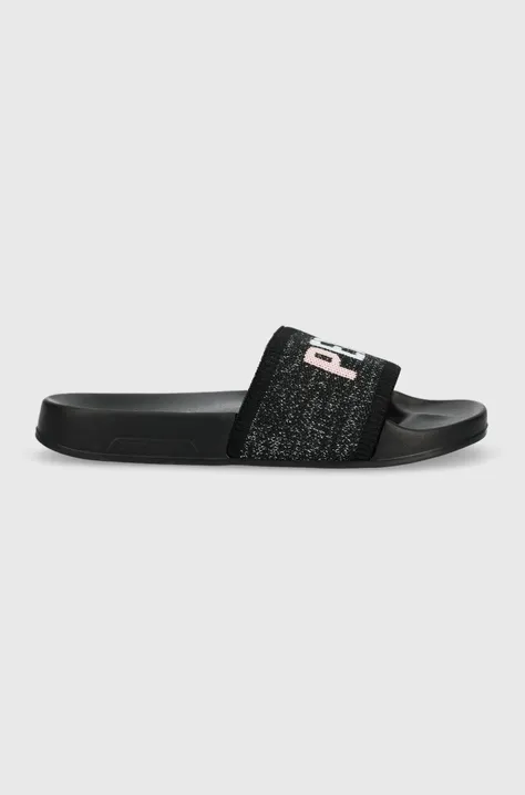 Pepe Jeans papuci SLIDER femei, culoarea negru, PLS70128