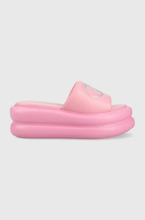 Παντόφλες Liu Jo ARIA 04 χρώμα: ροζ, SA3083EX01400021